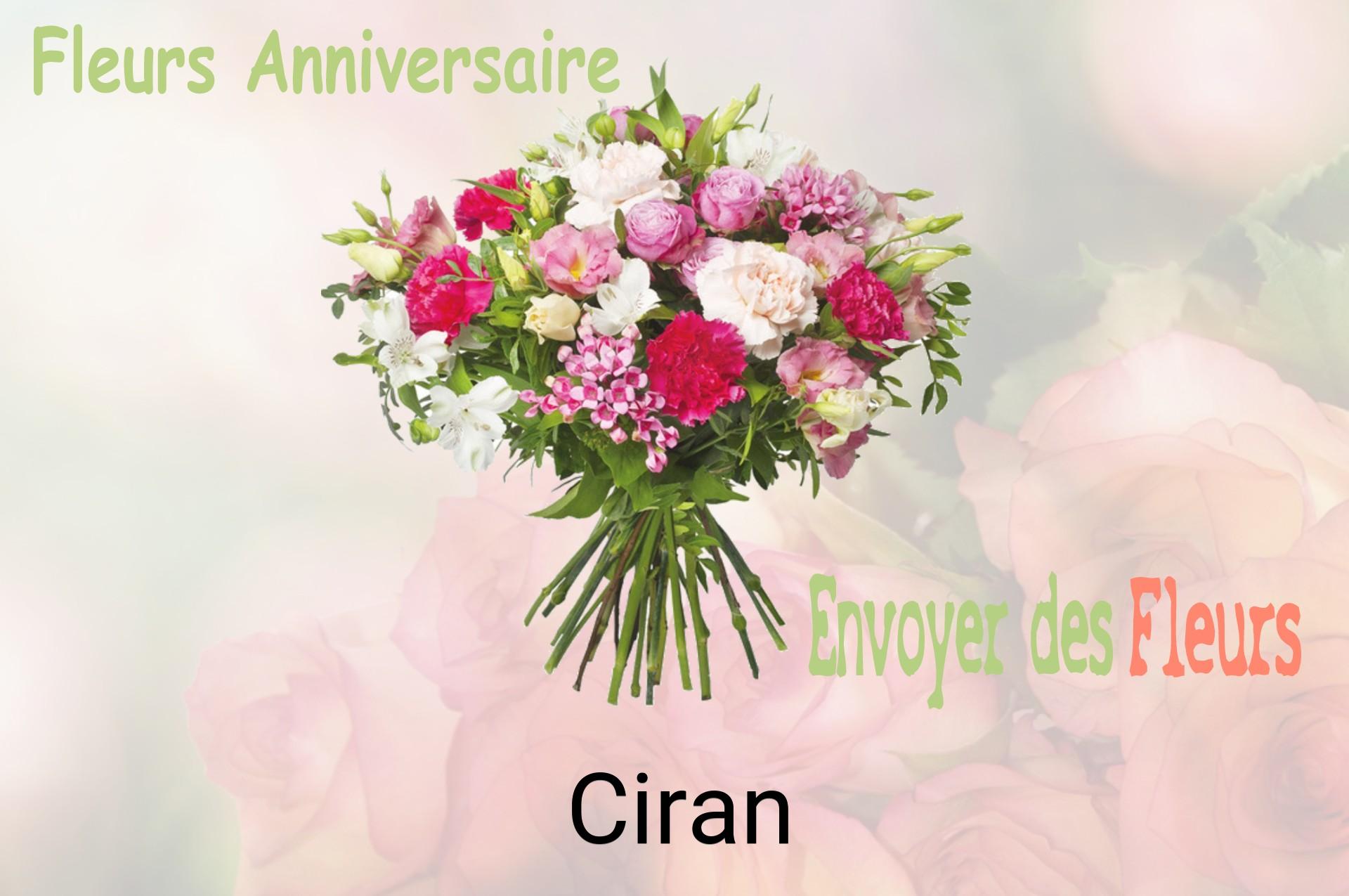 Bouquet de fleurs d’anniversaire livré à Ciran